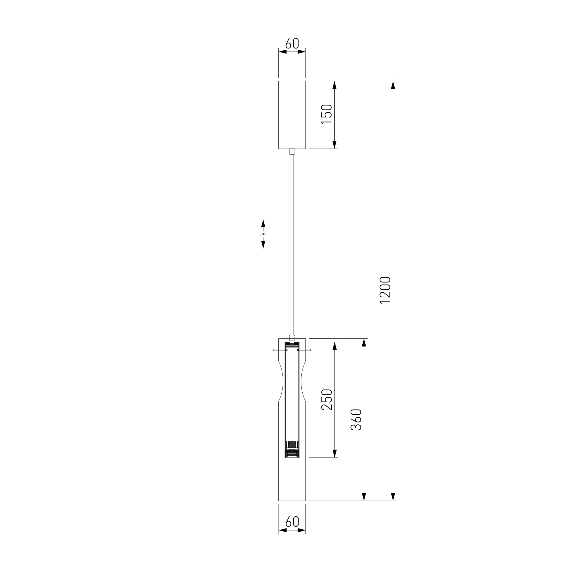 50254/1 LED / подвесной светильник/ графит