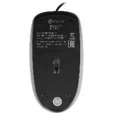 Мышь проводная Oklick 195M черный, 800 dpi, USB, кнопки - 3