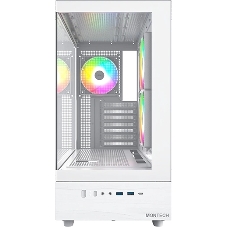 Компьютерный корпус Montech XR белый без БП ATX 3x120mm 2xUSB3.0 audio bott PSU