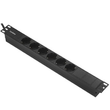Блок розеток горизонтальный ExeGate ServerPro PDU-19H604 Al-6S-C14-2.5, 19