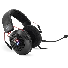 Гарнитура Oklick HS-L305G чёрный, проводная, USB, подсветка