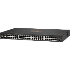 Коммутатор HPE Aruba 6100 48G 4SFP+, 48×1 Гбит/с + 4×10 Гбит/с SFP+, управляемый