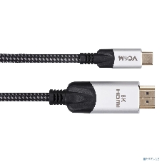 Кабель-адаптер VCOM USB 3.1 Type-Cm --> HDMI A(m) 8K@30Hz, 1,5 м,Alumi Shell,