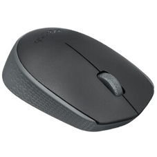 Мышь беспроводная Logitech M170 черный/темно-серый, 1000 dpi, радиоканал, USB, кнопки - 3