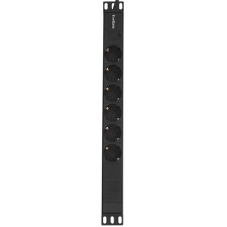 Блок розеток горизонтальный ExeGate ServerPro PDU-19H604 Al-6S-C14-2.5, 19