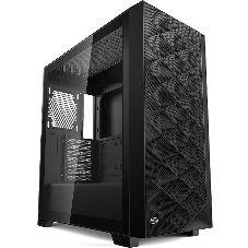 Компьютерный корпус без блока питания PCCooler C3D510 BK, Mesh Mid Tower, черный, TG, 0.7 SPCC, no fans E-ATX, ATX, mATX, mITX 170/390/205mm 2x2.5