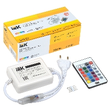 Контроллер с ПДУ IEK LSC1-RGB-500-IR-20-220-B ИК RGB 3 канала 220В 3А 500Вт
