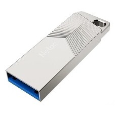 Флешка USB Netac UM1 (NT03UM1N-128G-32PN), 128Gb, USB 3.2, R/W 150/45, серебристый