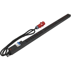 Блок распределения питания Powercom PDU-32AVMS24-18C3-6C9-3P верт.размещ. 18xC13 6xC19 с сетевым мониторингом 3x32A EN 60309 2м