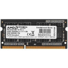 Оперативная память AMD Radeon R5, DDR3, 4Gb (1x4GB), 1600MHz, CL11, SO-DIMM