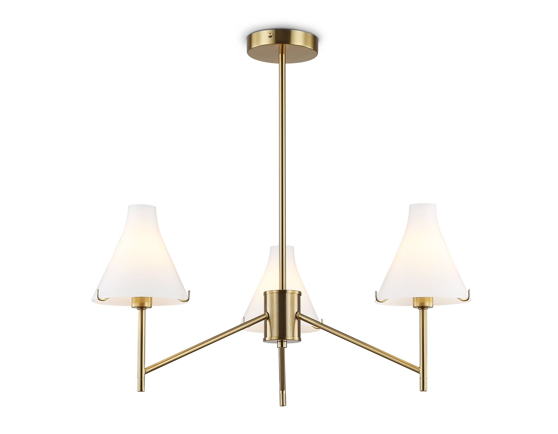 Люстра Ambrella light LH57131/3 BS/FR латунь/белый матовый E14/3 max 40W D650*590