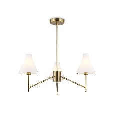 Люстра Ambrella light LH57131/3 BS/FR латунь/белый матовый E14/3 max 40W D650*590