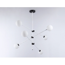 Светитльник Ambrella Light TR2512/6 WH/BK белый/черный G9/6 max 10W D970*830