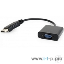 Переходник DisplayPort - VGA Cablexpert A-DPM-VGAF-02, 20M/15F, кабель 15 см, пакет