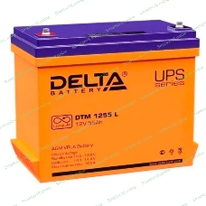 Батарея для ИБП Delta DTM 1255 L напряжение 12В, емкость 55А·ч (239x132x210мм)