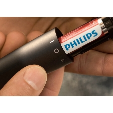 Триммер для носа Philips NT1620/15 роторный режущий элемент, водонепроницаемый корпус - пластик, цвет - черный, в комплекте батарейка АА