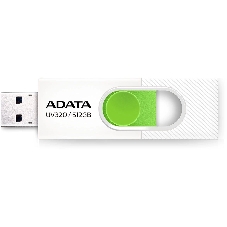 Флешка USB ADATA UV320 (AUV320-512G-RWHGN), 512Gb, USB 3.2 Gen1, R/W 100/30, белый/зеленый