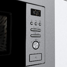 Микроволновая печь встраиваемая Gorenje BMI201AG1X нержавеющая сталь, 20 л, 800 Вт, переключатели - поворотный механизм/кнопки