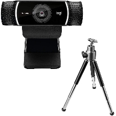 Веб-камера Logitech C922 Pro Stream 1920x1080, 30 кадр/с, USB Type-A, микрофон (2 шт, шумоподавление), автоматическая фокусировка, автоосвещение, универсальное крепление