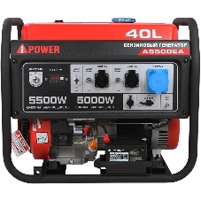 Бензиновый генераторй A-iPOWER A5500EA 20106 5кВт, 230В/50Гц, электростартер, разъем ATS