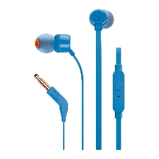Проводные наушники JBL Tune 110 синий, внутриканальные, Jack 3.5 мм