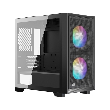Компьютерный корпус без блока питания PCCooler C3D310 BK ARGB, Mini-Tower, TG, Mesh, 2x120мм ARGB, 2xUSB-A 3.0, mATX, mITX черный