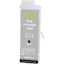 Картридж перезаправляемый струйный Cactus CS-R-PFI107BK-CHIP (260мл) для Canon imageProGRAF iPF670/680/685/770/780/785 с чипом