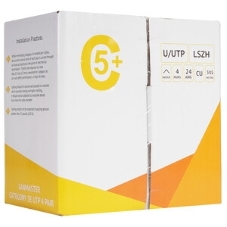 Кабель информационный Lanmaster LAN-5EUTP-PT-LSZH-WH кат.5E UTP 4 пары 24AWG LSZH внутренний 305м белый