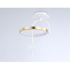 Светильник Ambrella light FL66422 WH/GD белый/золото 3000K/4200K/6400K 15W 240*220*347.7 (Без ПДУ)