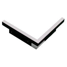 Светильник светодиодный угловой GL3982 BK черный IP20 24W 4200K 48V 300*300*45