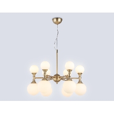 Люстра Ambrella light LH51050/12 GD/FR золото/белый матовый G9*12 max 28W D550*450