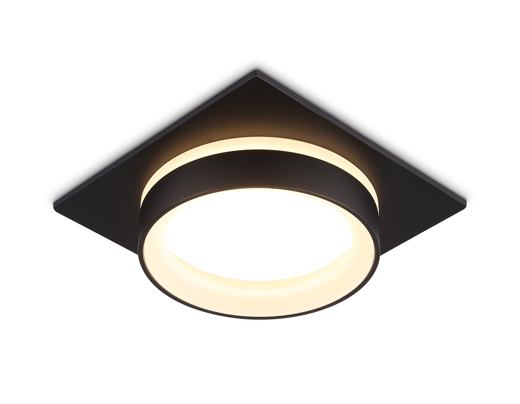 Светильник Ambrella light TN6710 BK черный IP44 GX53 max 15W 105*105*45