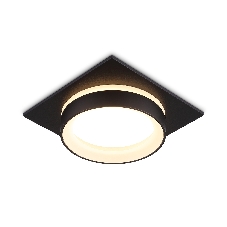 Светильник Ambrella light TN6710 BK черный IP44 GX53 max 15W 105*105*45