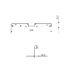 Slim Magnetic Прямой коннектор и планка белый (1 шт.) 85096/00