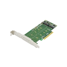 Адаптер для SSD ShenzhenLianrui LRNV94N8 2X U.2 SFF-8639 SSD to PCI Express 3.0 Gen 3 X8 Card U.2 NVMe SSD Adapter