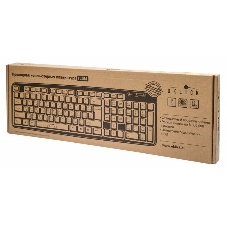 Клавиатура проводная Oklick 130M, USB, черный