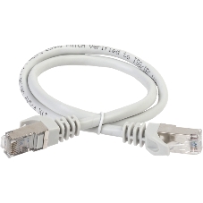 Коммутационный шнур (патч-корд) ITK PC01-C5EFL-3M, cat.5e FTP, LSZH, 3м, серый