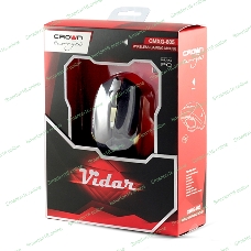 Мышь беспроводная Crown Gaming CMXG-605 черный, 1600 dpi, радиоканал, USB, кнопки - 6