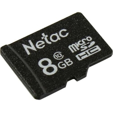 Флеш карта microSDHC 8Gb Netac P500 NT02P500STN-008G-S (без SD адаптера) 80Mb/s