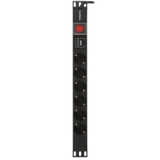 Блок розеток горизонтальный ExeGate ServerPro PDU-19H609 Al-6S-C14-2, 19
