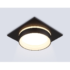 Светильник Ambrella light TN6710 BK черный IP44 GX53 max 15W 105*105*45