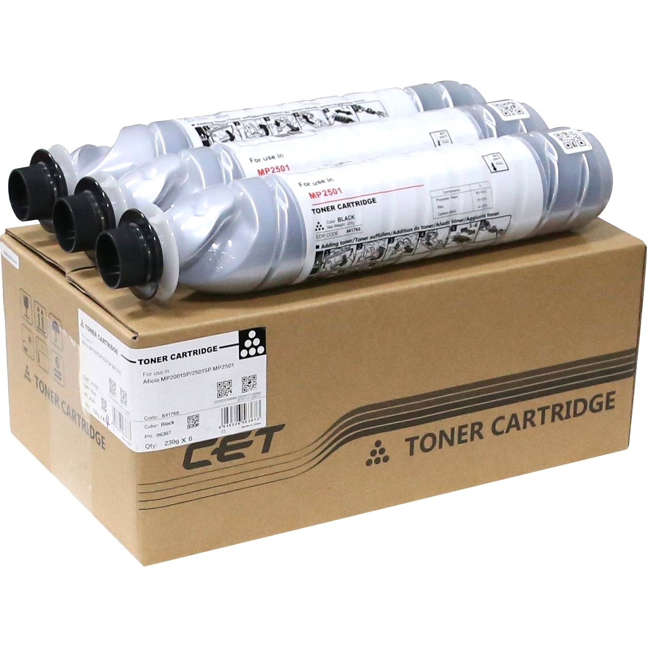 Картридж лазерный (SD6) 841769 для Ricoh Aficio MP1813L/MP2001L/MP2501L/MP2001SP/MP2501SP/MP2013L CET, 230г, 9000 стр., CET6367