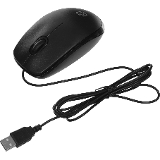 Мышь проводная Oklick 195M черный, 800 dpi, USB, кнопки - 3