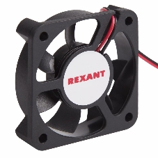 Вентилятор для корпуса Rexant RX 5010MS 12VDC черный, 50 мм, 4300 об/мин, 24 дБ, 2 pin