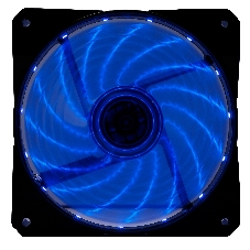 Вентилятор для корпуса Digma DFAN-LED-BLUE черный, 120 мм, 1200 об/мин, 23 дБ, 4 pin