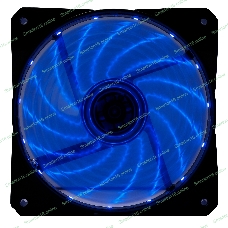 Вентилятор для корпуса Digma DFAN-LED-BLUE черный, 120 мм, 1200 об/мин, 23 дБ, 4 pin