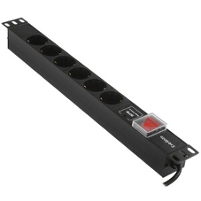 Блок розеток горизонтальный ExeGate ServerPro PDU-19H609 Al-6S-C14-2, 19