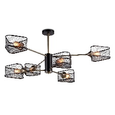 Светильник Ambrella light TR80172/6 SB/BK бронза/черный E27/6 max 40W D950*375