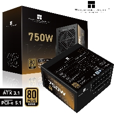 Блок питания Thermalright TR-KG750, 750Вт, 80+ Gold, 120мм, модульный, черный