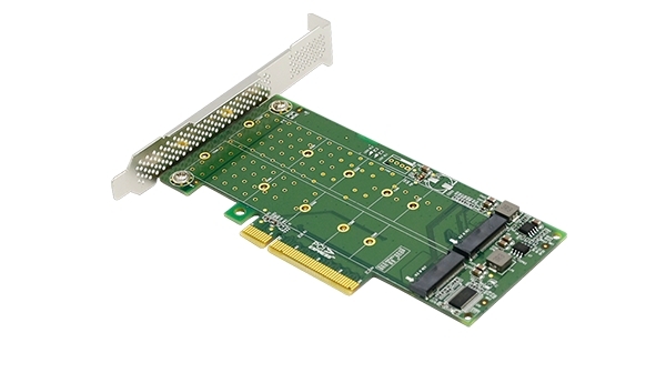 Адаптер для SSD ShenzhenLianrui LRNV94N8 2X U.2 SFF-8639 SSD to PCI Express 3.0 Gen 3 X8 Card U.2 NVMe SSD Adapter